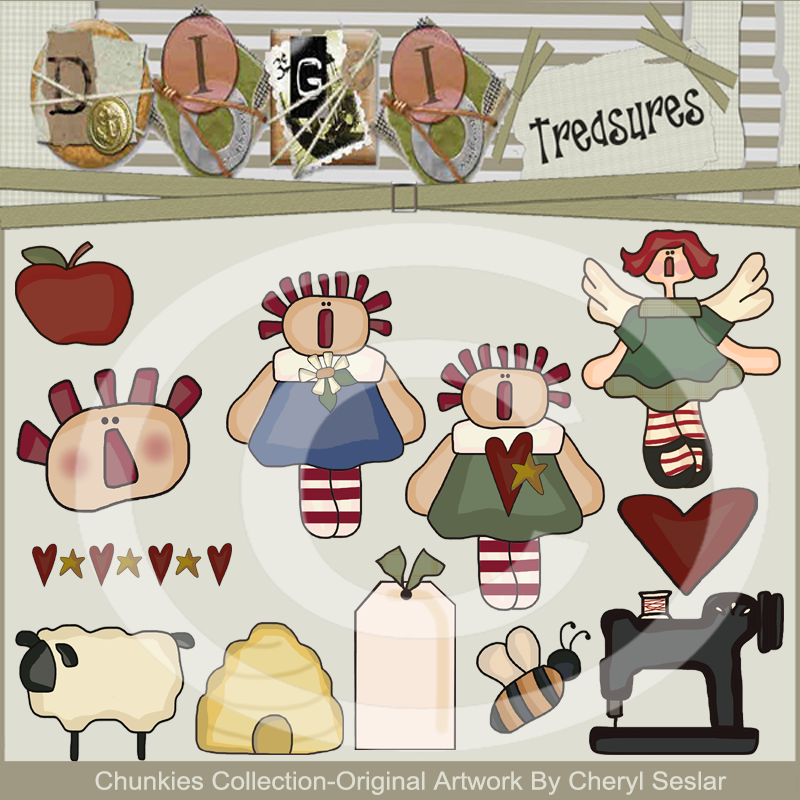 Chunky Annies Clip Art Collection by Cheryl Seslar
